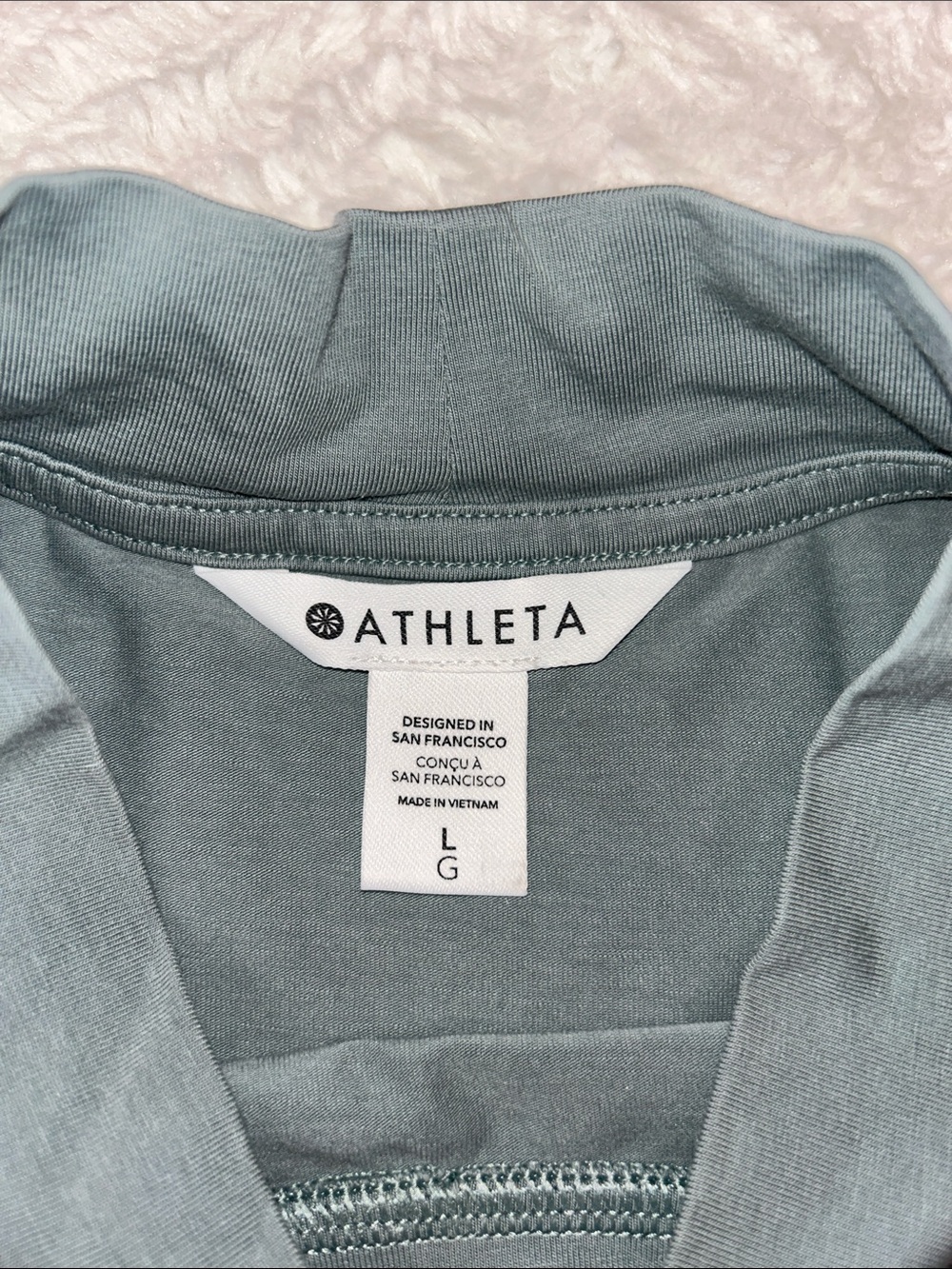 Athleta Cap Sleeve Mock Neck Tee - Slate Blue - Picture 2 of 10